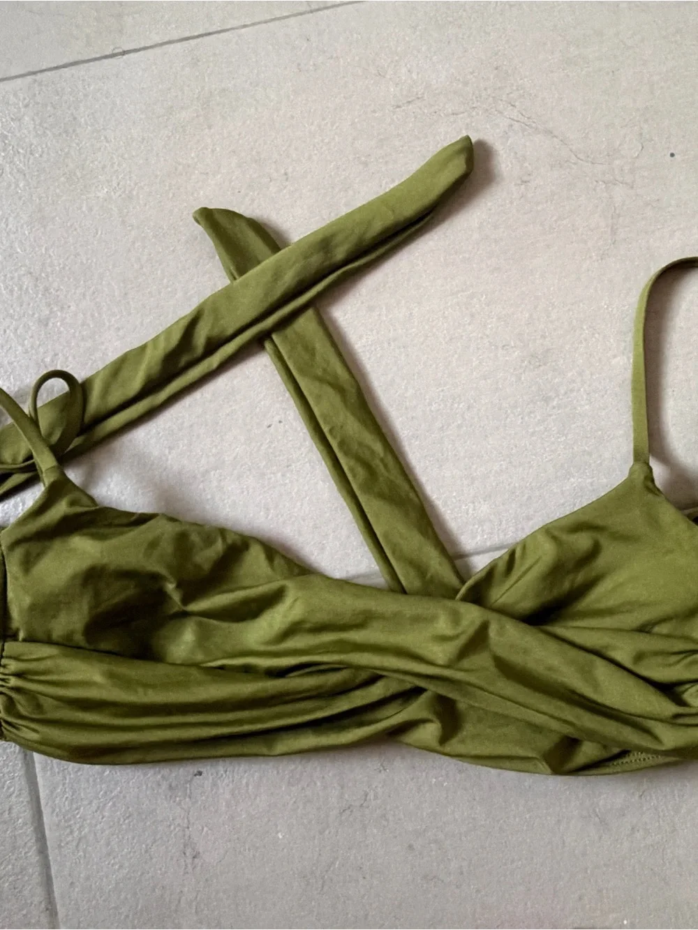 Monday Swimwear Bordeaux Top in Olive